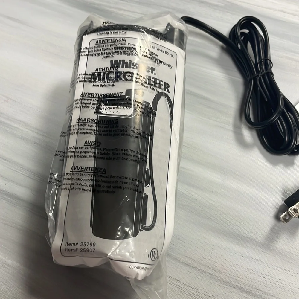 Brand New Five Gallon Tetra Whisper Filter (5)